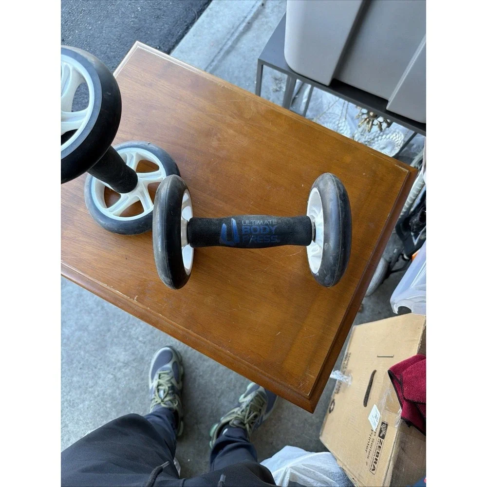 Ultimate Body Press Ab Wheel Roller Exercise Core Trainer Pair - Picture 12 of 12